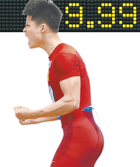 苏炳添百米跑进10秒黄皮肤第一人 中国男子百