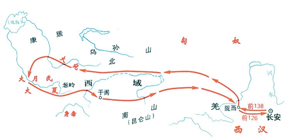 从未央宫出发的丝绸之路 张骞向汉武帝描绘新世界图片