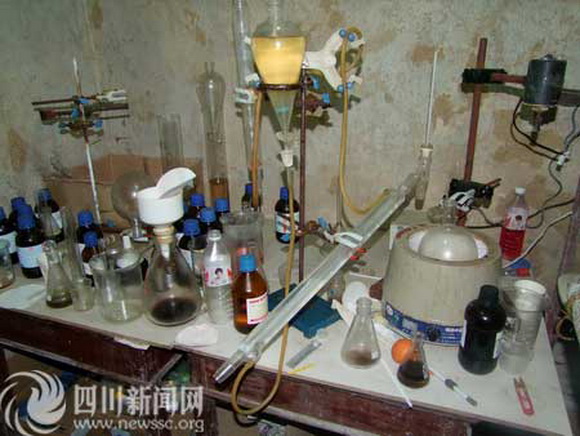 2013年底,蒋某在网上看见一篇关于制造甲基苯丙胺(冰毒)的文章