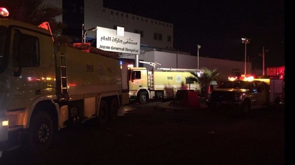 沙特一医院火灾 场面惨烈数十人死亡上百人受