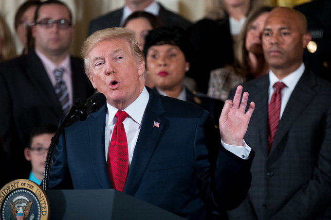 美国总统特朗普 资料图新华社发 沈霆 摄