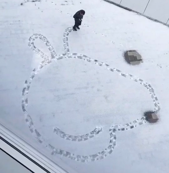 北京下雪激发创作热情:程序员画小猪佩奇 单身