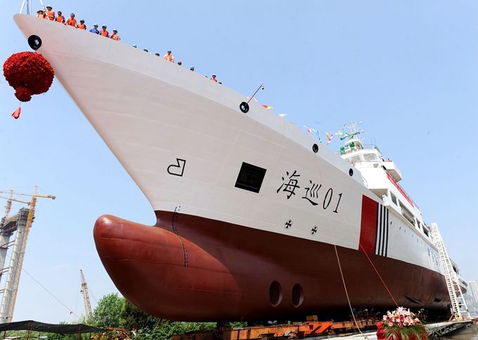 中国万吨级巡逻船开工 成国内服役中最大的海巡船