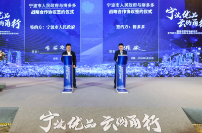 []宁波市政府全面对接拼多多，助当地1.5万企业获800亿元市场