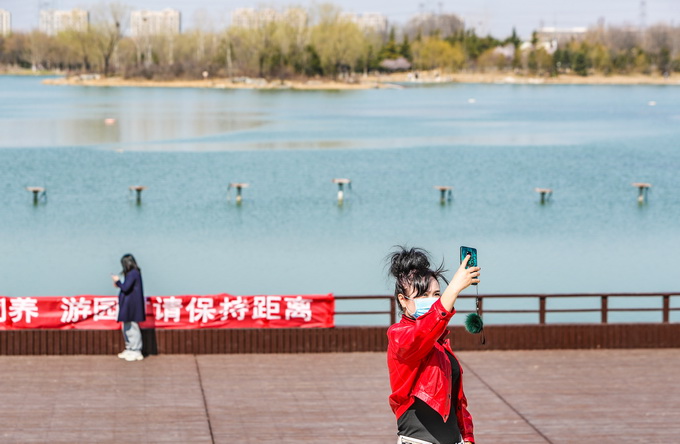 赏花▲数字降了，赏花都不戴口罩啦？别松懈！还远没有到万事大吉的时候
