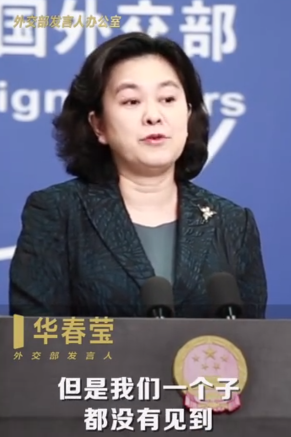 『华春莹』美国援助1亿美元？华春莹：我们一个子都没见到
