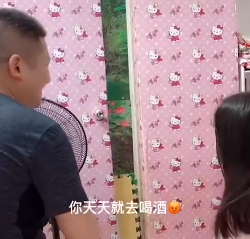 暖心奶凶奶凶的女儿教训喝酒爸爸：你每天就知道喝酒！