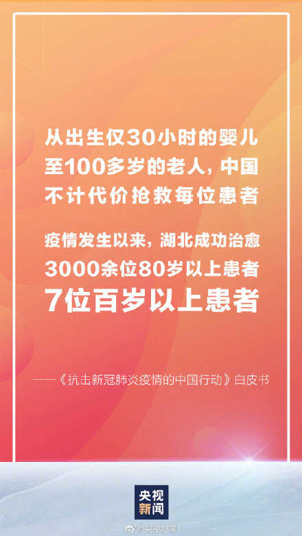推荐不惜一切代价！湖北治愈3000余位超80岁新冠患者