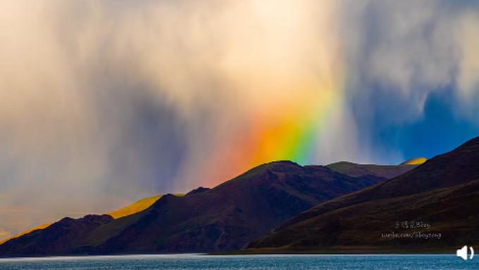 效果震撼！拉萨彩虹瀑布现场图来了，网友刷屏称赞：哇哦！