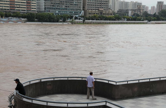 |黄河发生第2号洪水，兰州段部分设施被淹