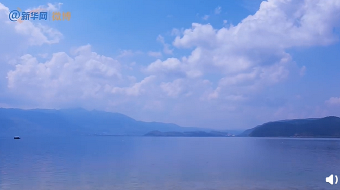 |好美！云南抚仙湖琉璃万顷，全国水质良好湖泊保护绩效考评名列第一