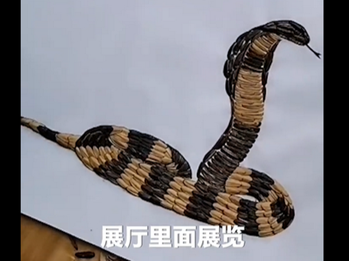 |焊工师傅用瓜子壳作画卖出高价，低于2000元不卖，网友：高手在民间