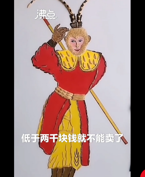 |焊工师傅用瓜子壳作画卖出高价，低于2000元不卖，网友：高手在民间