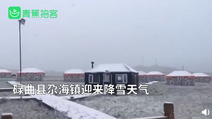 推荐|甘肃甘南三伏天下雪，比往年提前一个多月 网友：一夜穿越到冬天