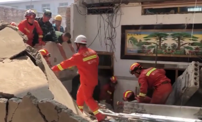 坍塌事故|愿平安！山西临汾一饭店坍塌已致5人死亡，已投入救援力量710余人