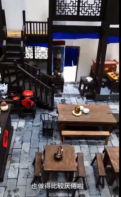热点|神操作！女孩手工还原同福客栈内景，网友惭愧：我看完只会傻乐
