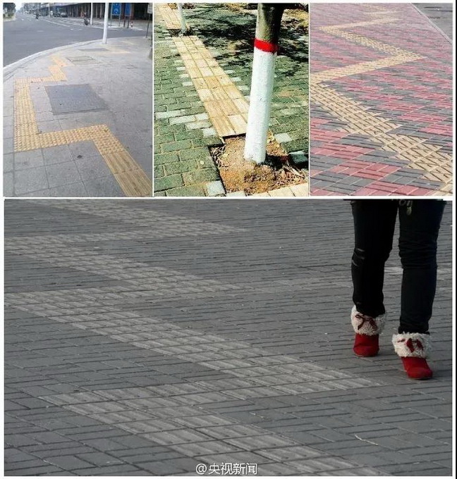 |“盲道十八弯”？从曲折的棱角到夸张的弧度，这哪里是什么便民设施