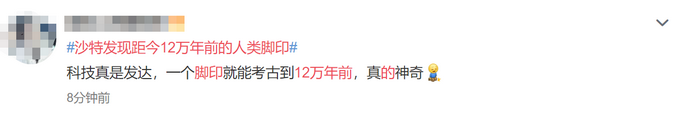 热点|沙特发现距今12万年前的人类脚印，网友：所以这是史前文明吗？