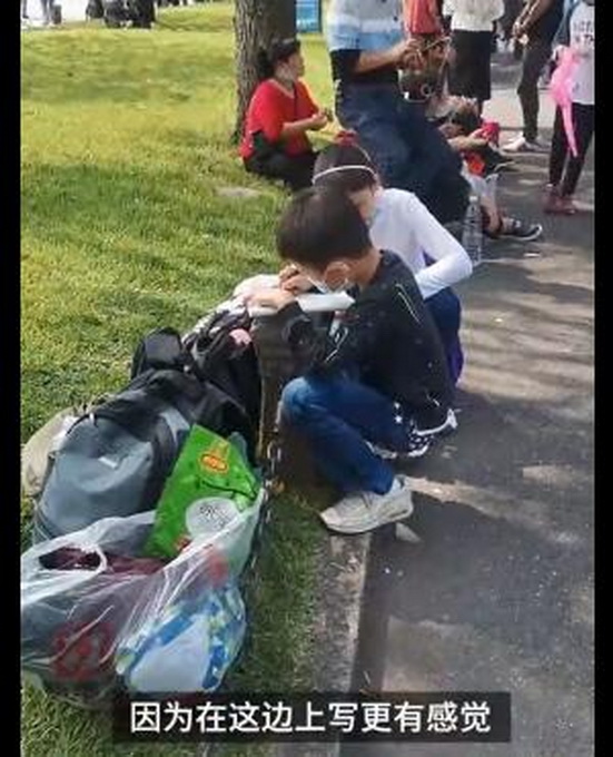 热点|11岁男孩游西湖时蹲地上写作文，称怕忘记这个感觉，网友：灵感都是瞬间