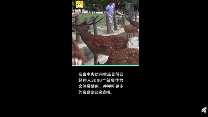 热点|日企推出奈良鹿可食用纸袋，网友：好有心，细节满满