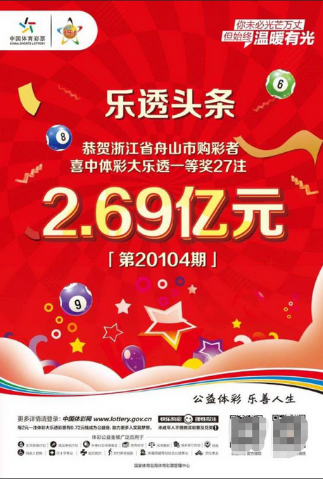 推荐|浙江体彩史上最高奖2.69亿元诞生，这种投注方式易催生亿元巨奖