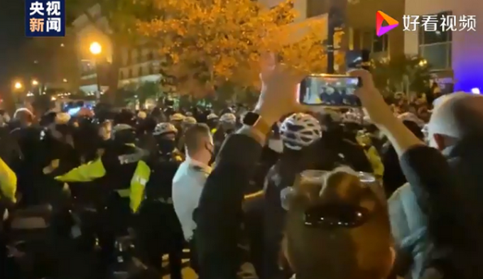 热点|美国总统大选投票日当天，白宫附近发生冲突，2人被捕