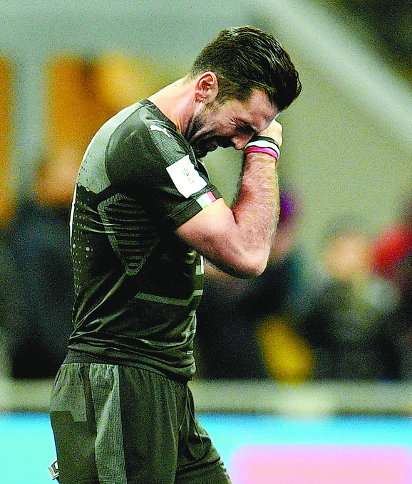 意大利无缘世界杯:米兰无奇迹 常青树布冯流泪宣布退出