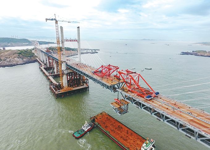 平潭海峡公铁两用大桥全线贯通2020年正式通车