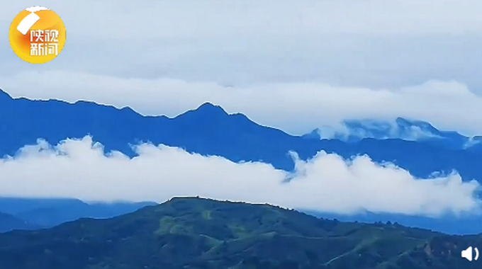 诗里美景陕西蓝田雨后出现云横秦岭景观网友真的太美了